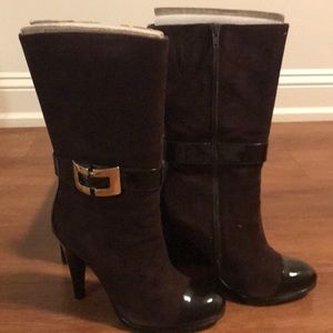 Women’s Mid-Calf Brown Suede